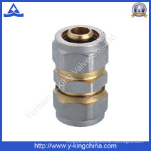 Brass Straight Coupling Fitting with Compression Ends (YD-6056)